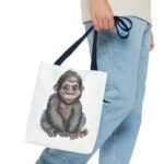 Adorable Monkey Tote Bag, Cute Animal Lover Gift, Eco-Friendly Shopping Bag, Fun Beach Bag, Unique Gift for Kids - Image 19