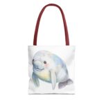 Cute Manatee Tote Bag, Eco-Friendly Shopping Bag, Beach Bag, Gift for Animal Lovers, Reusable Grocery Tote, Cute Pet Lover Accessory - Image 5