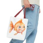 Whimsical Goldfish Tote Bag - Cute Fish Bag, Beach Tote, Eco-Friendly Shopping Bag, Fish Lover Gift, Fun Canvas Bag - Image 7