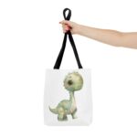 Cute Dinosaur Tote Bag, Whimsical Eco-Friendly Shopping Bag, Kid's Gift, Birthday Decor, Fun Daily Use - Image 4