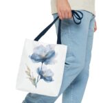 Floral Tote Bag, AOP, Boho Chic, Everyday Carry, Gift for Her, Shopping Bag, Beach Bag, Mother's Day, Spring Style, Eco-Friendly - Image 19