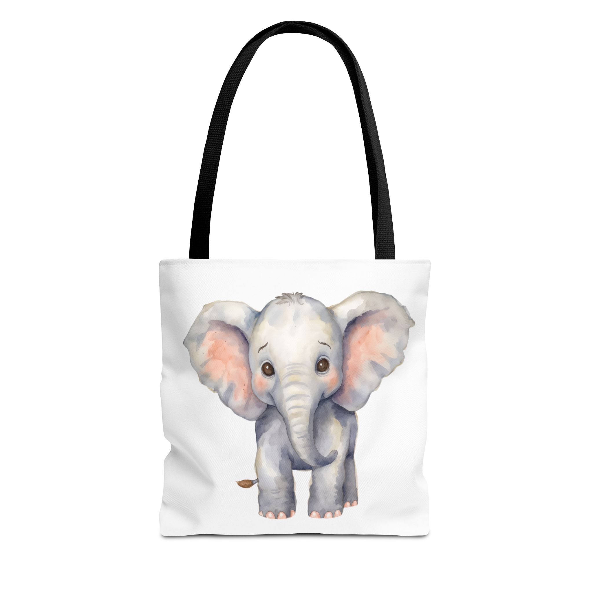 14753254216052242753_2048.jpeg Cute Elephant Tote Bag, Eco-Friendly Bag, Animal Lover Gift, Baby Shower Present, Grocery Tote, AOP Design - Image 1