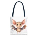 Adorable Bat Tote Bag, Cute Animal Lover Gift, Halloween Accessory, Eco-Friendly Shopping Bag, Whimsical Bat Design - Image 17