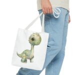Adorable Dinosaur Tote Bag - Cute Dino AOP, Eco-Friendly Shopping, Kids' Gift, Everyday Use, Animal Lover Accessory - Image 11