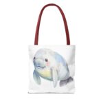 Cute Manatee Tote Bag, Eco-Friendly Shopping Bag, Beach Bag, Gift for Animal Lovers, Reusable Grocery Tote, Cute Pet Lover Accessory - Image 6