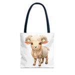 Adorable Sheep Tote Bag - Cute Animal Design, Perfect for Everyday Use, Gift for Animal Lovers, Eco-Friendly Shopping, Stylish Storage - Image 17