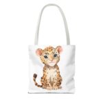 Cute Leopard Tote Bag, Stylish Shopping Bag, Animal Lover Gift, Eco-Friendly Tote, Kids' Accessories, Pet Carry Bag - Image 10