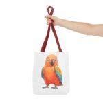 Colorful Parrot Tote Bag - Vibrant Beach Bag, Fun Shopping Tote, Gift for Bird Lovers, Eco-Friendly Accessory, Summer Vibes - Image 8