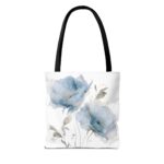 Elegant Floral Tote Bag, Stylish Beach Bag, Gift for Her, Eco-Friendly Shopping Tote, Blooming Floral Design - Image 2