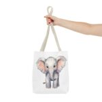 Cute Elephant Tote Bag, Eco-Friendly Bag, Animal Lover Gift, Baby Shower Present, Grocery Tote, AOP Design - Image 16