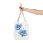 Floral Watercolor Tote Bag, Eco-Friendly Shopping Tote, Gift for Her, Beach Bag, Floral Design - Image 16