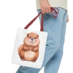 Cute Beaver Tote Bag, Animal Lover Gift, Eco-Friendly Shopping Bag, Cute Design, Funny Cartoon Tote - Image 7