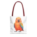 Colorful Parrot Tote Bag - Vibrant Beach Bag, Fun Shopping Tote, Gift for Bird Lovers, Eco-Friendly Accessory, Summer Vibes - Image 5