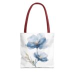 Floral Tote Bag, AOP, Boho Chic, Everyday Carry, Gift for Her, Shopping Bag, Beach Bag, Mother's Day, Spring Style, Eco-Friendly - Image 5