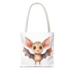 Adorable Bat Tote Bag, Cute Animal Lover Gift, Halloween Accessory, Eco-Friendly Shopping Bag, Whimsical Bat Design - Image 10