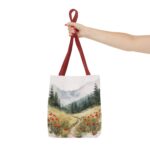 Nature-Inspired Tote Bag, Floral Canvas Bag, Eco-Friendly Shopping Tote, Perfect Gift for Nature Lovers, Everyday Use, Outdoor Adventures - Image 8