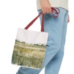 Watercolor Landscape Tote Bag, Reusable Shopping Bag, Eco-Friendly Gift, Art Tote, Bohemian Style Bag, Perfect for Everyday Use - Image 7