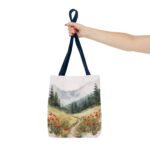 Nature-Inspired Tote Bag, Floral Canvas Bag, Eco-Friendly Shopping Tote, Perfect Gift for Nature Lovers, Everyday Use, Outdoor Adventures - Image 20
