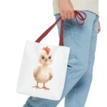 Cute Chicken Tote Bag, Farmer's Market Bag, Animal Lover Gift, Eco-Friendly Shopping Bag, Easter Gift, Chick Design Tote - Image 7