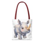 Adorable Rhino Tote Bag - Kid's Accessory, Eco-Friendly Gift, Animal Lover Tote, Fun For Birthdays, Everyday Carry - Image 6