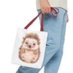 Adorable Hedgehog Tote Bag, Cute Animal Bag, Gift for Hedgehog Lovers, Eco-Friendly Shopping Tote, Fun Bag for Kids & Adults - Image 7