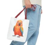 Colorful Parrot Tote Bag - Vibrant Beach Bag, Fun Shopping Tote, Gift for Bird Lovers, Eco-Friendly Accessory, Summer Vibes - Image 7