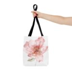 Floral Watercolor Tote Bag, Eco-Friendly Shopping Bag, Beach Bag, Gift for Her, Floral Gift - Image 4