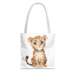 Cute Leopard Tote Bag, Stylish Shopping Bag, Animal Lover Gift, Eco-Friendly Tote, Kids' Accessories, Pet Carry Bag - Image 9