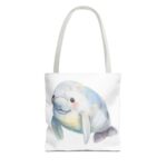 Cute Manatee Tote Bag, Eco-Friendly Shopping Bag, Beach Bag, Gift for Animal Lovers, Reusable Grocery Tote, Cute Pet Lover Accessory - Image 9