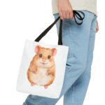 Cute Hamster Tote Bag, Animal Lover Gift, Eco-Friendly Bag, Hamster Design, Pet Owner Accessory - Image 3