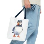 Puffin Tote Bag - Cute Animal Eco-Friendly Shopping Bag, Beach, Gift for Bird Lovers, Reusable Grocery Bag, Summer accessory - Image 19