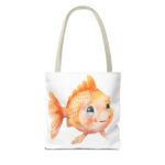 Whimsical Goldfish Tote Bag - Cute Fish Bag, Beach Tote, Eco-Friendly Shopping Bag, Fish Lover Gift, Fun Canvas Bag - Image 14