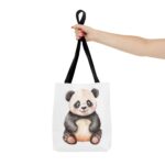 Adorable Panda Tote Bag, Cute Tote for Shopping, Beach, Gifts, Animal Lover Accessories, Eco-Friendly Reusable Bag - Image 4