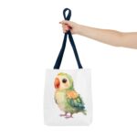 Adorable Parrot Tote Bag, Eco-Friendly Shopping Bag, Bird Lover Gift, Beach Bag, Cute Tote, Colorful Carryall - Image 20