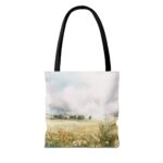 Stylish AOP Tote Bag, Perfect for Beach Days, Shopping, Gym, Gift for Her, Eco-Friendly, Floral and Abstract Design - Image 2