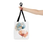 Floral Tote Bag - Colorful Art Print, Eco-Friendly Shopping Bag, Gift for Her, Beach Bag, Everyday Use, Mother's Day Gift - Image 4