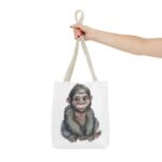 Adorable Monkey Tote Bag, Cute Animal Lover Gift, Eco-Friendly Shopping Bag, Fun Beach Bag, Unique Gift for Kids - Image 16