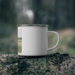 Nature-Inspired Enamel Camping Mug, Adventure Mug, Nature Lover Gift, Camping Accessory, Travel Mug, Outdoor Enthusiast Gift - Image 4