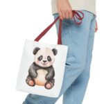 Adorable Panda Tote Bag, Cute Tote for Shopping, Beach, Gifts, Animal Lover Accessories, Eco-Friendly Reusable Bag - Image 7