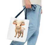 Adorable Sheep Tote Bag - Cute Animal Design, Perfect for Everyday Use, Gift for Animal Lovers, Eco-Friendly Shopping, Stylish Storage - Image 19