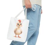 Cute Chicken Tote Bag, Farmer's Market Bag, Animal Lover Gift, Eco-Friendly Shopping Bag, Easter Gift, Chick Design Tote - Image 11