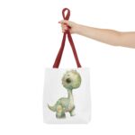 Adorable Dinosaur Tote Bag - Cute Dino AOP, Eco-Friendly Shopping, Kids' Gift, Everyday Use, Animal Lover Accessory - Image 8