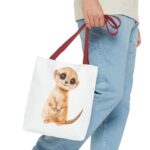 Cute Meerkat Tote Bag - Animal Lover Gift, Reusable Shopping Bag, Eco-Friendly Tote, Adorable Animal Art, Everyday Use - Image 7