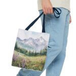 Mountain Landscape Tote Bag - Nature Lover Gift, Eco-Friendly Carryall, Travel Bag, Hiking Accessory, Boho Style - Image 19