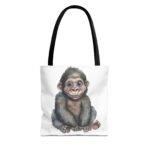 Adorable Monkey Tote Bag, Cute Animal Lover Gift, Eco-Friendly Shopping Bag, Fun Beach Bag, Unique Gift for Kids