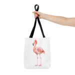 Stylish Flamingo Tote Bag, Beach Bag, Eco-Friendly Shopper, Summer Essentials, Gifts for Her - Image 4