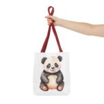 Adorable Panda Tote Bag, Cute Tote for Shopping, Beach, Gifts, Animal Lover Accessories, Eco-Friendly Reusable Bag - Image 8