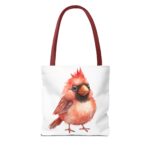 Cute Cardinal Tote Bag, Bird Lover Gift, Reusable Shopping Bag, Floral Design, Nature Enthusiast Decor, Earth Day Accessory - Image 6