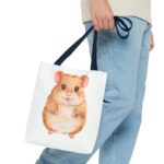 Cute Hamster Tote Bag, Animal Lover Gift, Eco-Friendly Bag, Hamster Design, Pet Owner Accessory - Image 19