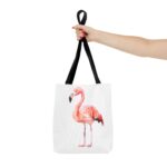Chic Flamingo Tote Bag, Beach Bag, Shopping Tote, Eco-Friendly Bag, Summer Accessory, Gift for Flamingo Lovers - Image 4